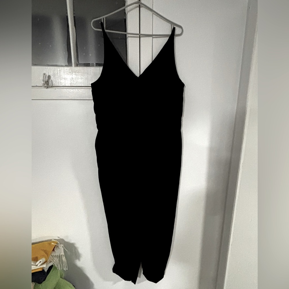 Banana Republic Black Velvet Jumpsuit